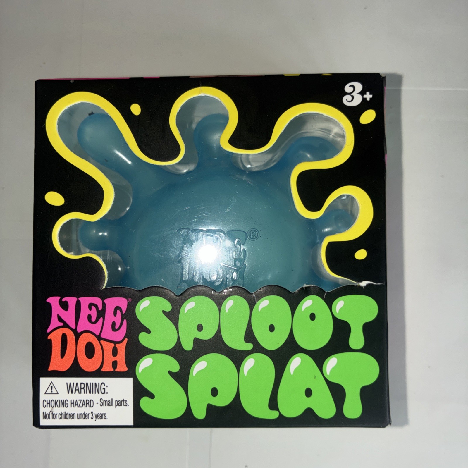 Needoh Blue Sploot Splat Sensory Toy Kids Nee Doh AUTHENTIC USA RARE Viral