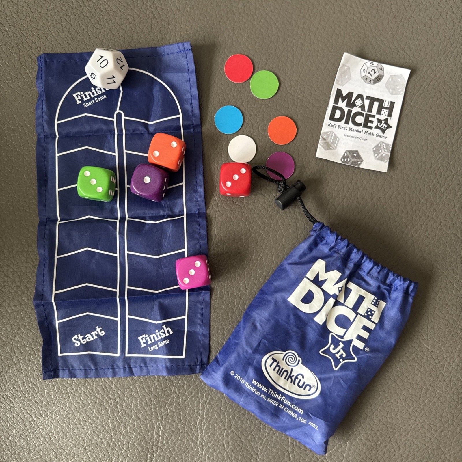 ThinkFun Math Dice Jr. -Fun Game that Teaches Mental Math Skills-First Math Game