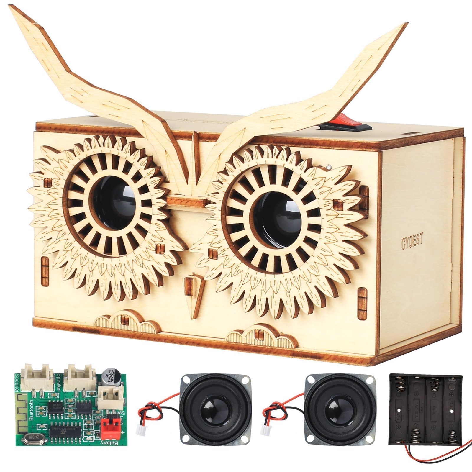 DIY Bluetooth Speaker Kit, Stem Projects for Kids Ages 8-12, Owl, Model Owl