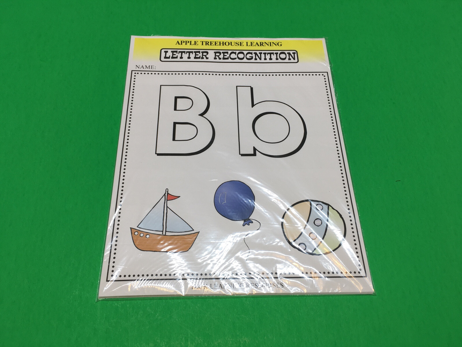 Letter Bb – Apple Treehouse Worksheets – Preschool Teaching supplies 20pgs