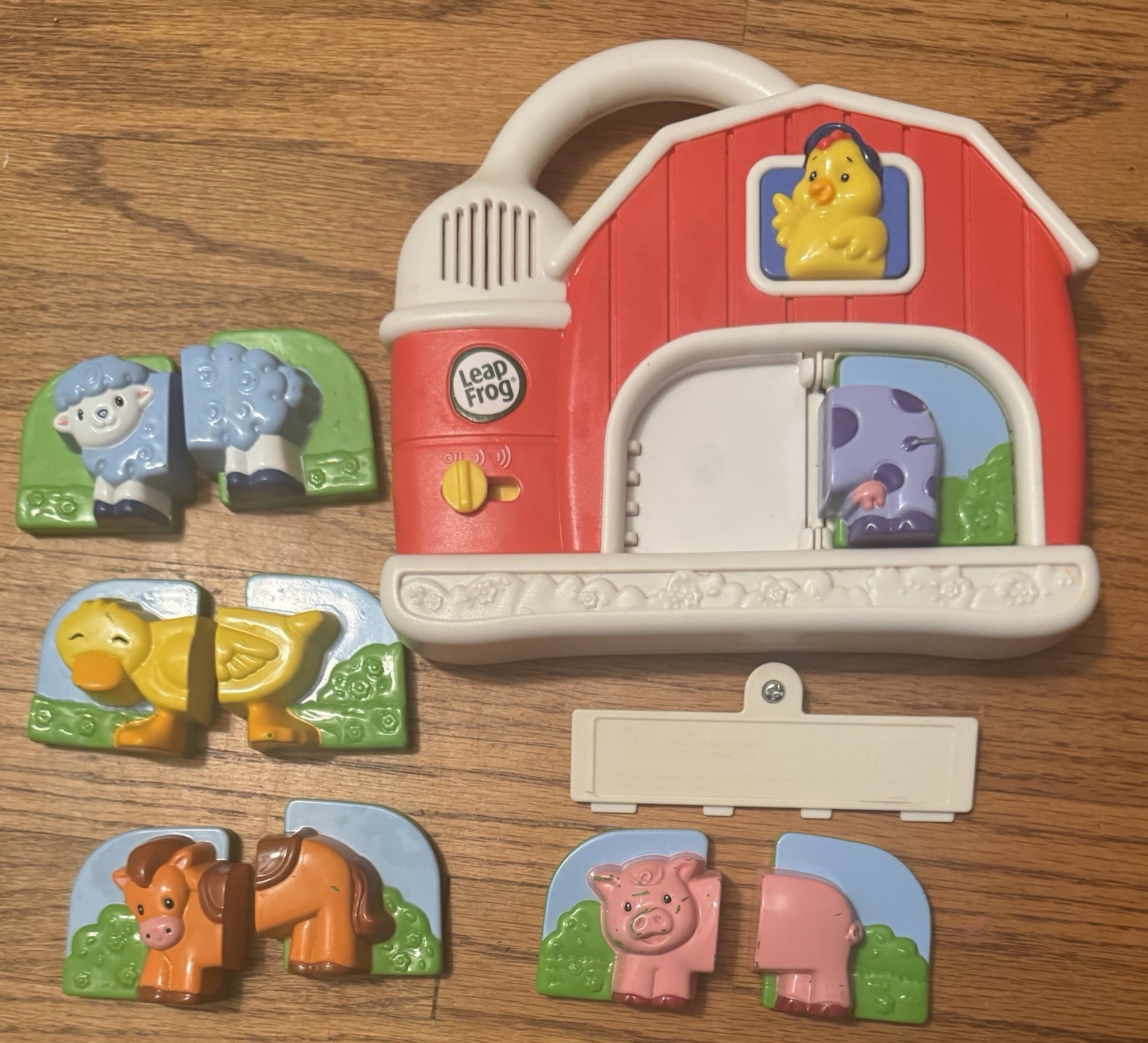 LeapFrog Fridge Phonics Farm Magnetic Matching 5 Animal Set Song MISSING 1/2 Cow