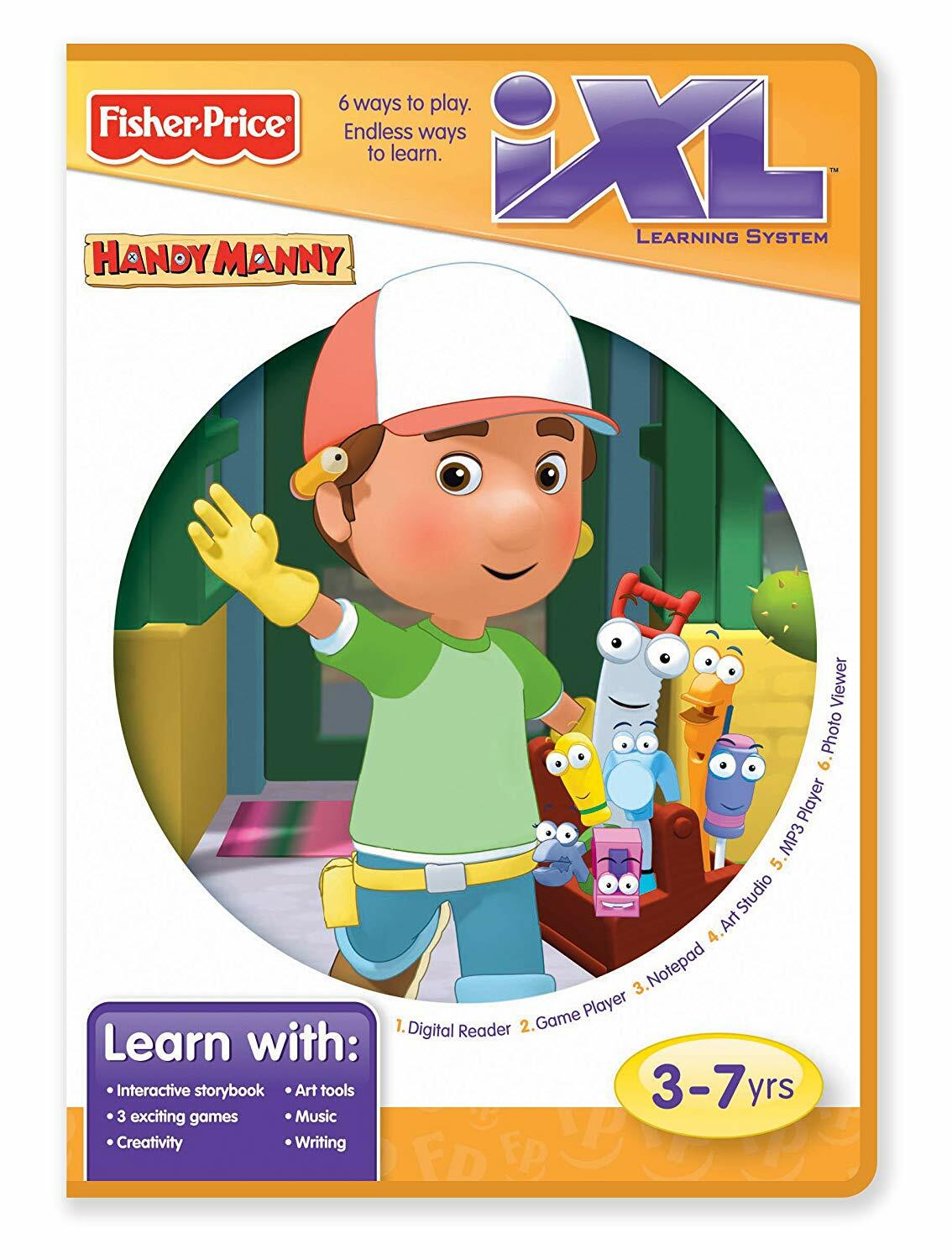 Fisher Price iXL Handy Manny Learning Software ages 3-7 New in Box