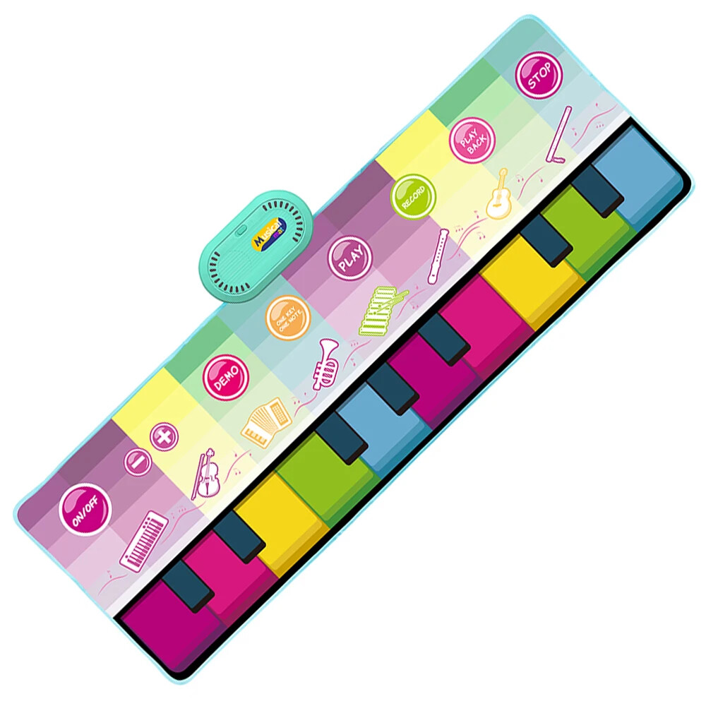110x36cm Musical Piano Mat for Kids Toddlers Floor Keyboard Dance Mat Baby Toys