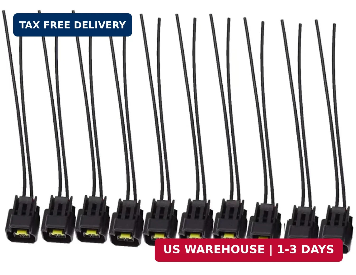 10-Pack Modular Ignition Coil Harness Connector Fit for 4.6L 5.4L 6.8L Ford Must