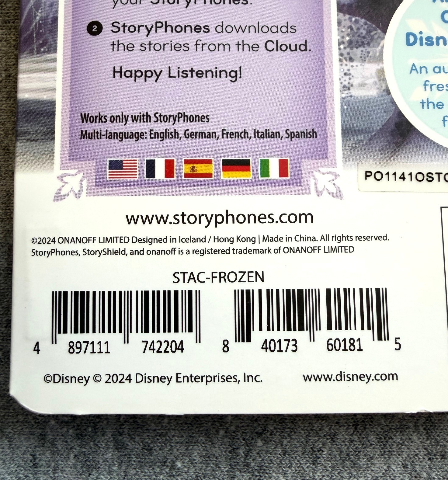 StoryPhones StoryShield Disney’s Frozen Audiobook Fresh Retelling