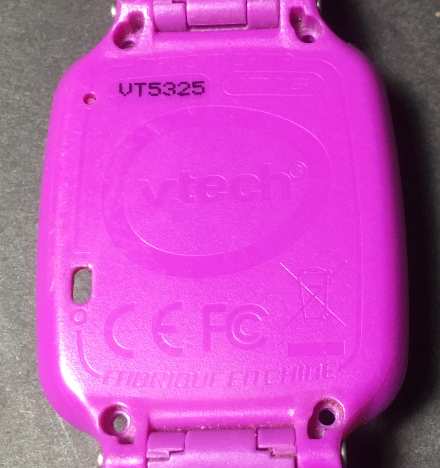 2019 VTECH KIDIZOOM 1716 BIRDS FLOWERS REPLACEMENT WATCH BAND BACK ONLY