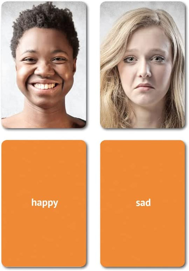 Language Flash Card Set | Feelings and Emotions, Prepositions, Verbs, Categories