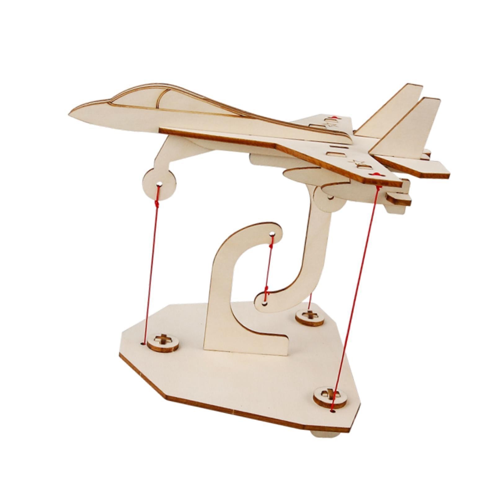 Wooden Suspension Aircraft Model Kit Teaching Tool Students DIY Elementary