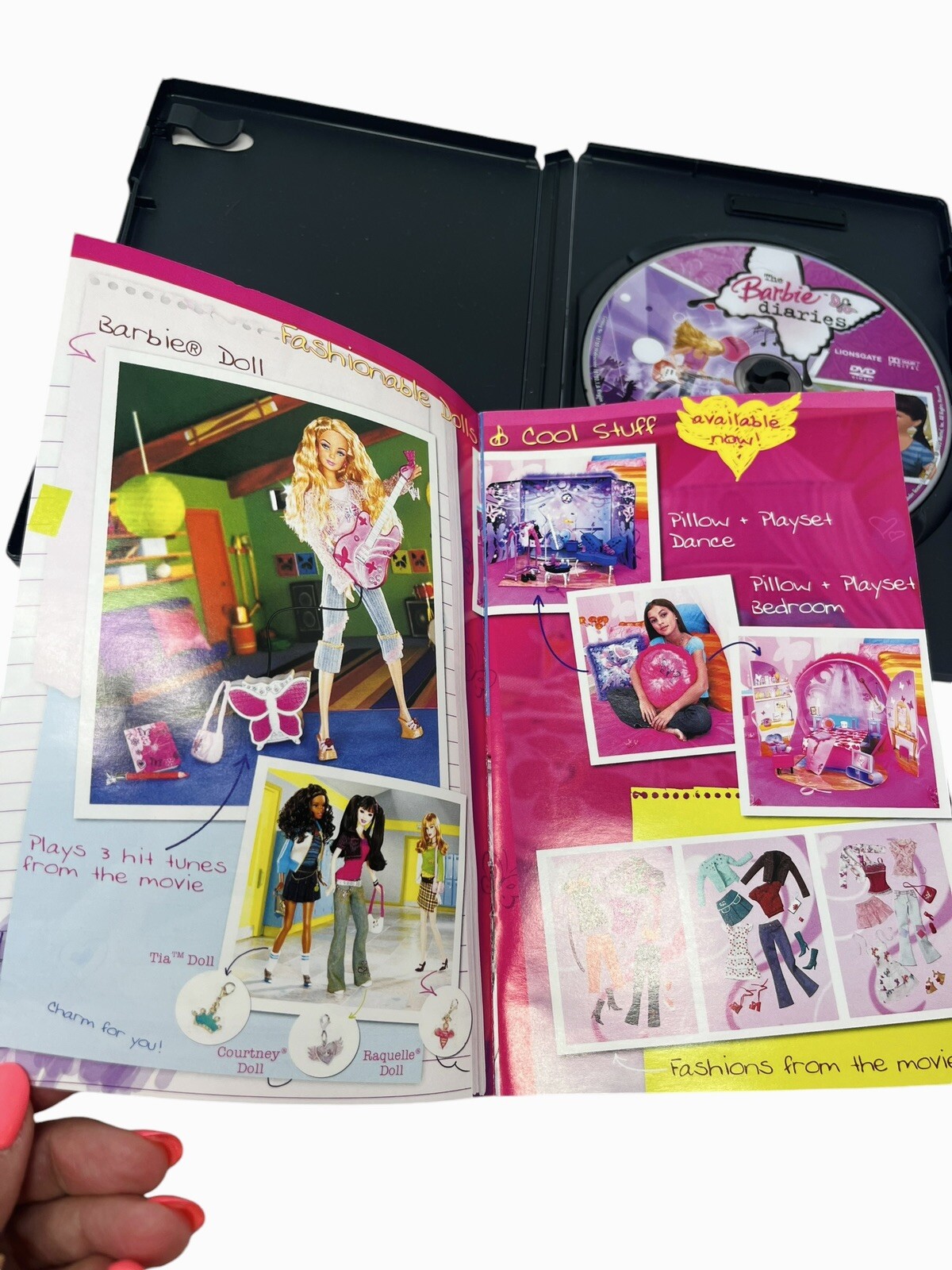 2010 Barbie Little Pocket Learner Video Game 2004-05 Barbie DVDs Fairytopia Lot