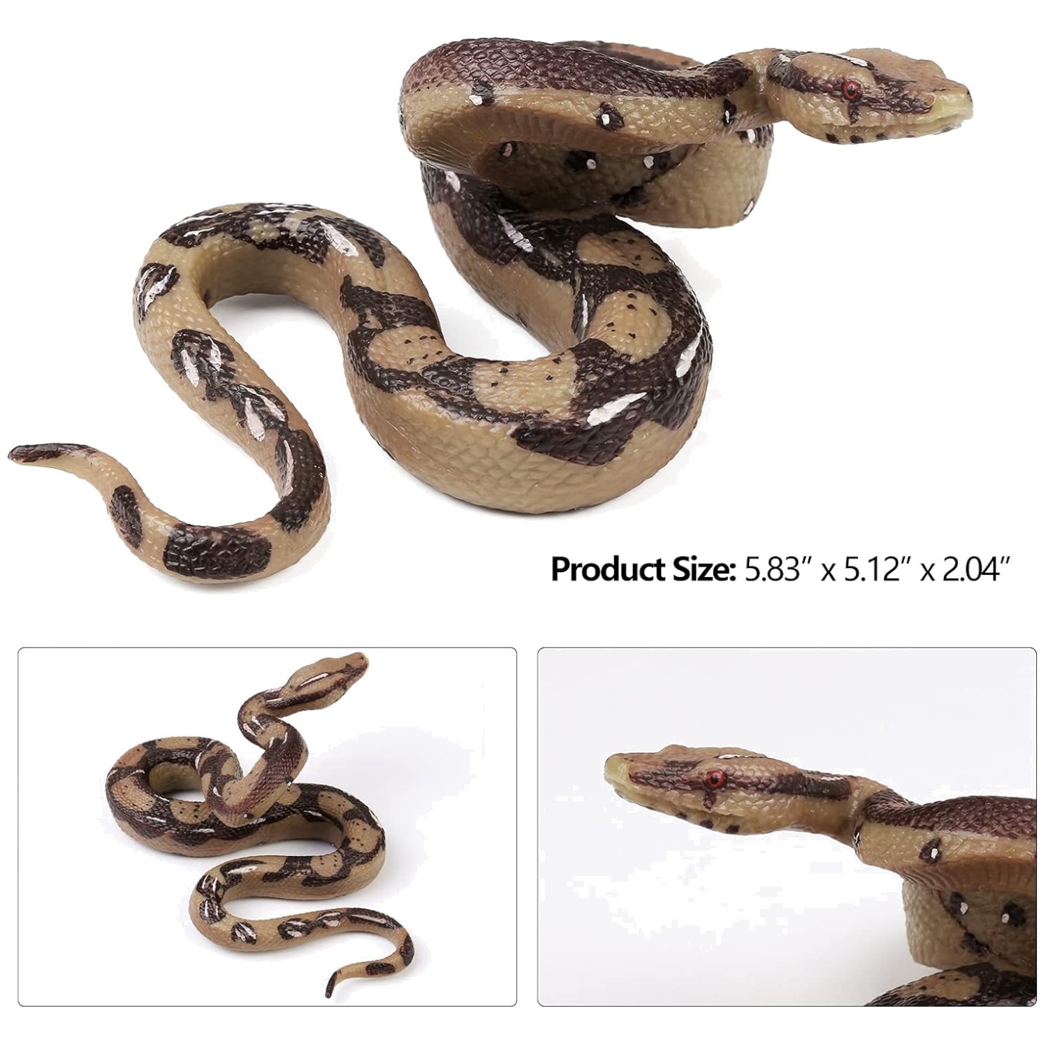 Realistic Fake Snakes Toy Pack – Halloween Prank Props