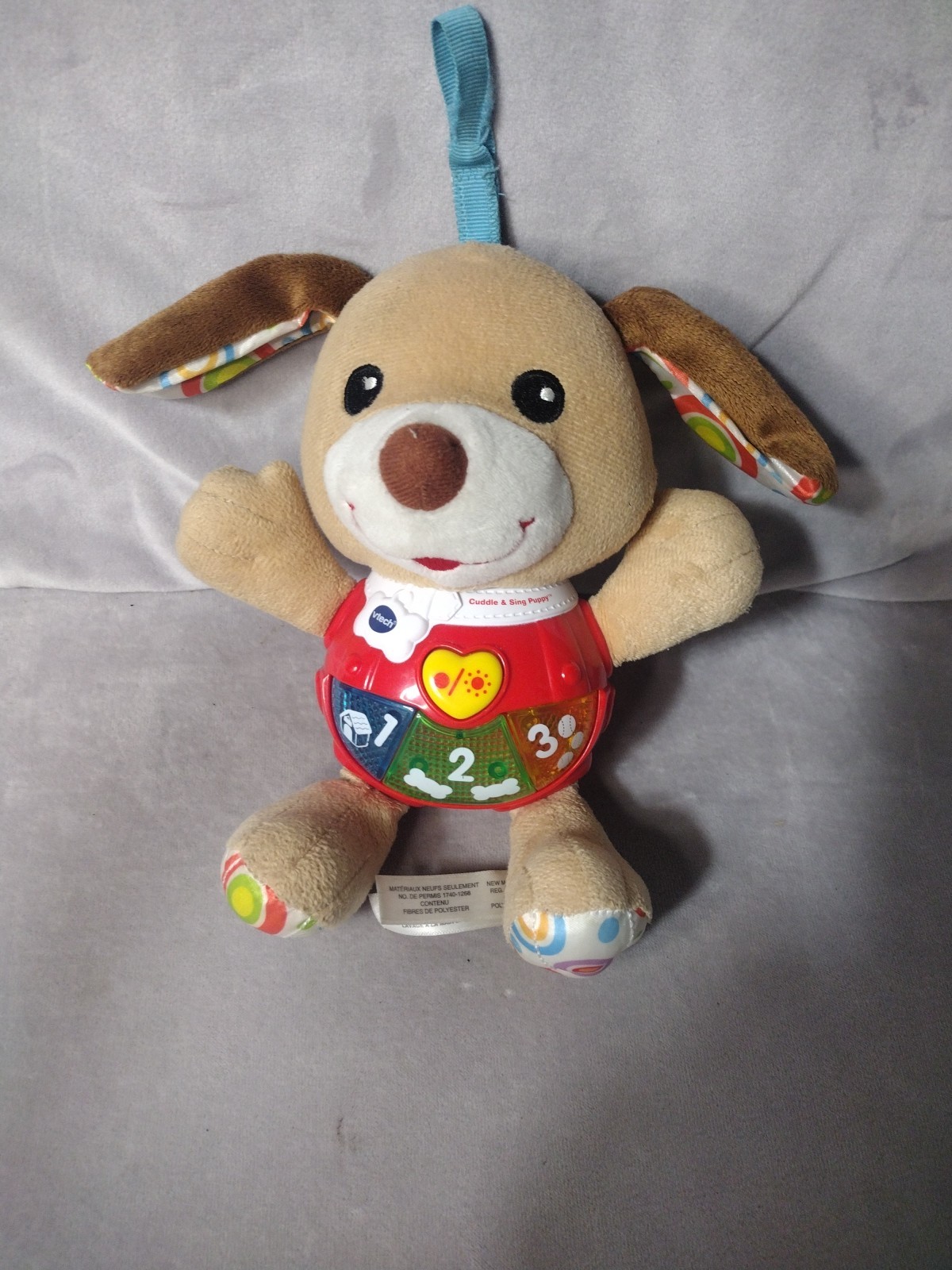 VTech Little Singing Loveable Learning Puppy Lights & Sounds Age 3-18 Months 8″