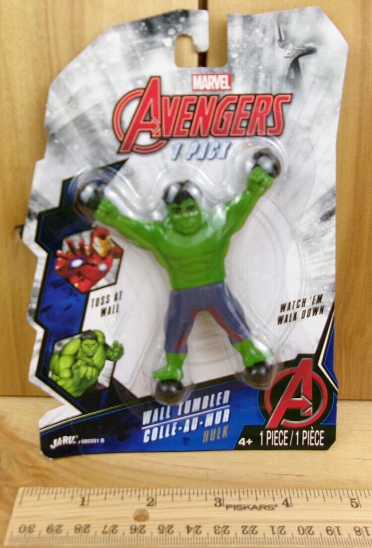 Hulk Wall Crawler Action Hero Tumbler Crawly Sticky Toy Figure toss Avengers 1pc
