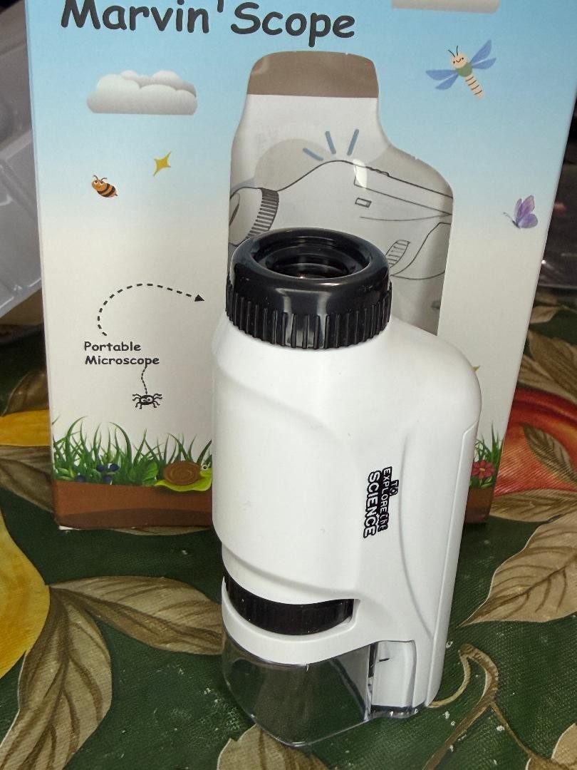 Mini Microscope for Kids The Marvin Scope for Educational Science with LED Light