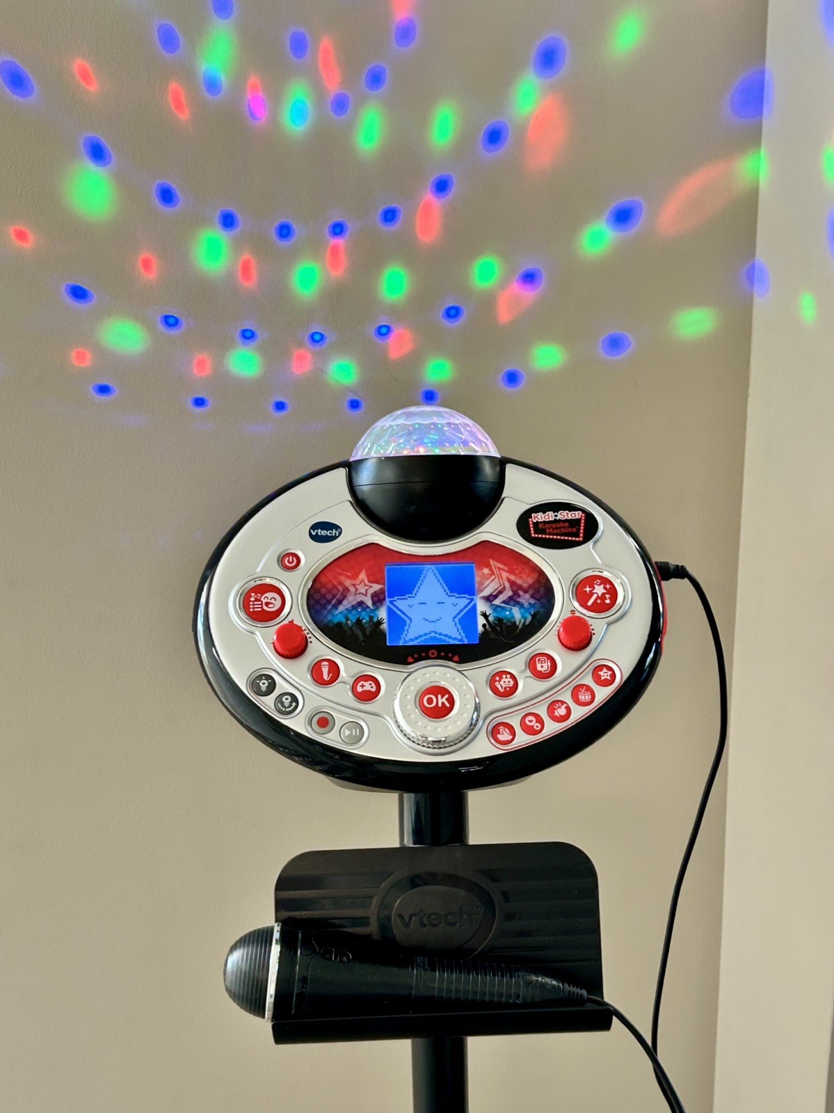 Vtech Kidi Superstar Karaoke Machine – Tested And Works Black/Red