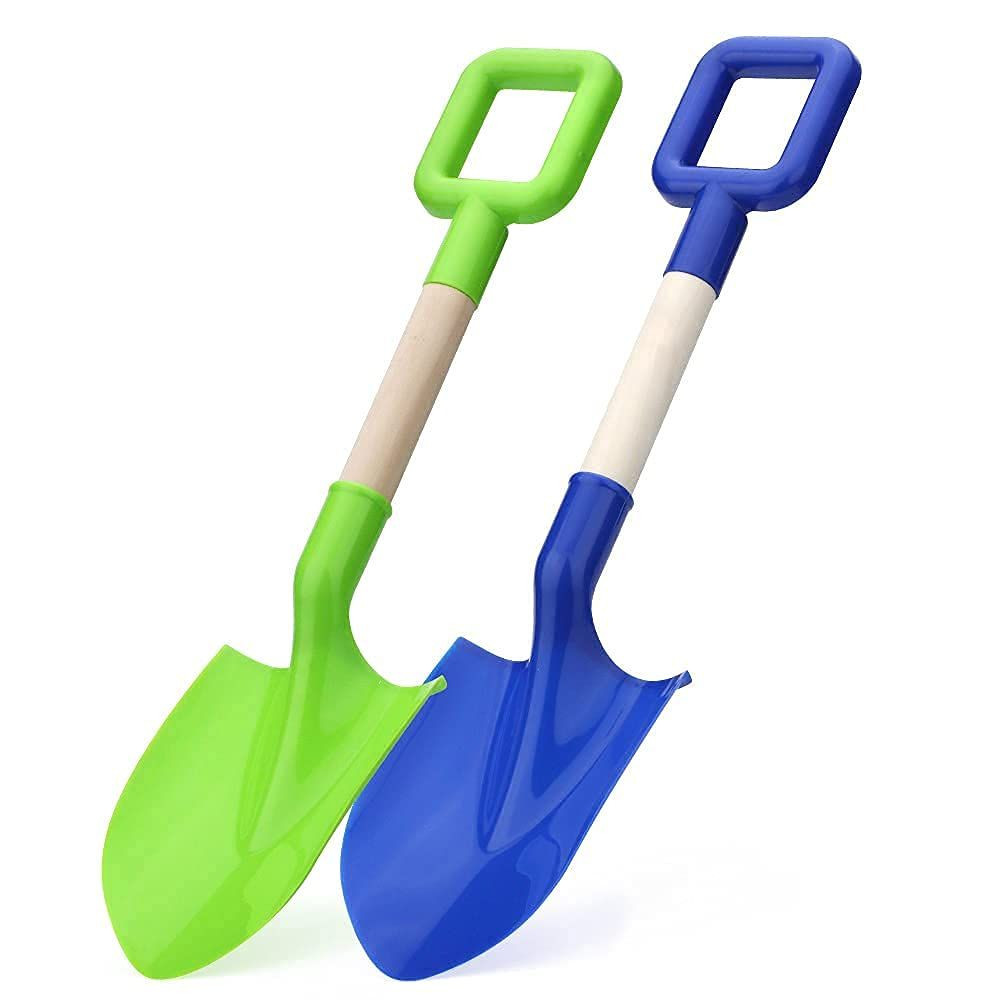 16″ Kids Beach Spades Sand Shovels, Toys Gardening Tools Kit Sandbox Blue