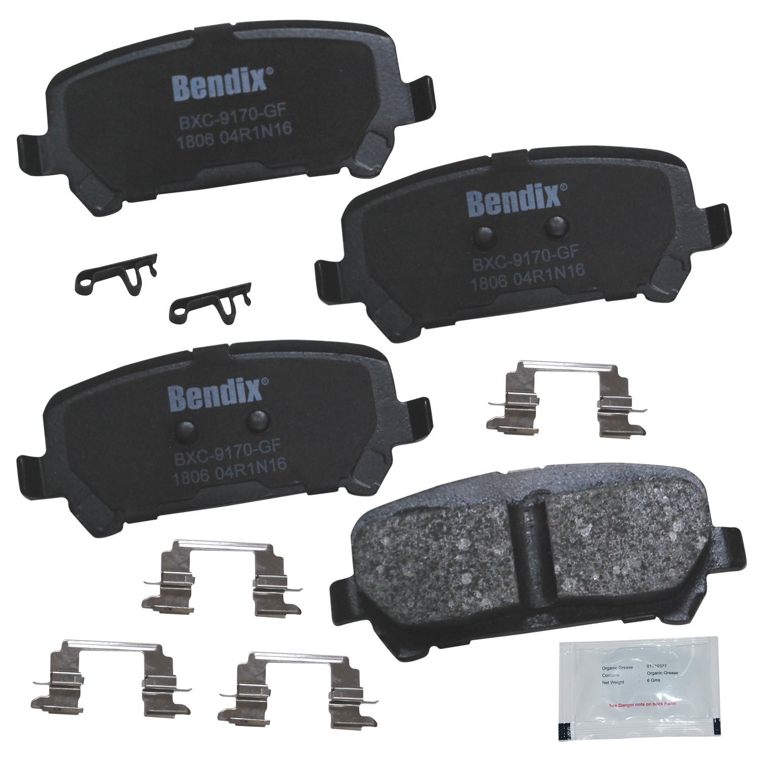 Bendix Priority 1 Ceramic Brake Pads W Hardware Chevy Colorado 15 20 Gmc Canyon