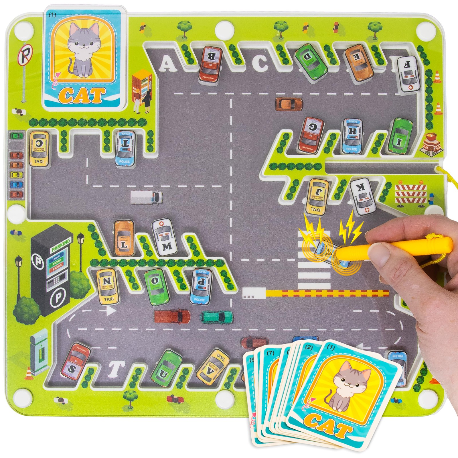 Magnetic Alphabet Maze Board, Preschool ABC Learning Toy with Magnetic Pen