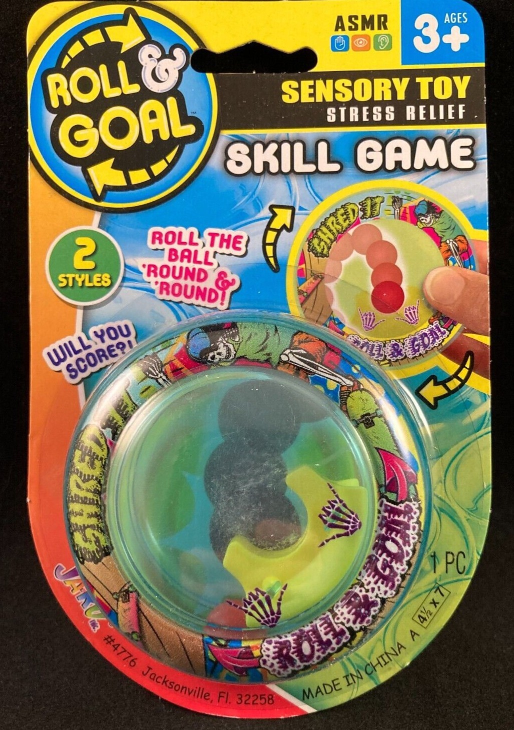 Roll & Goal – Shred It – Skill Game – Sensory Toy – Stress Relief – ASMR -Age 3+