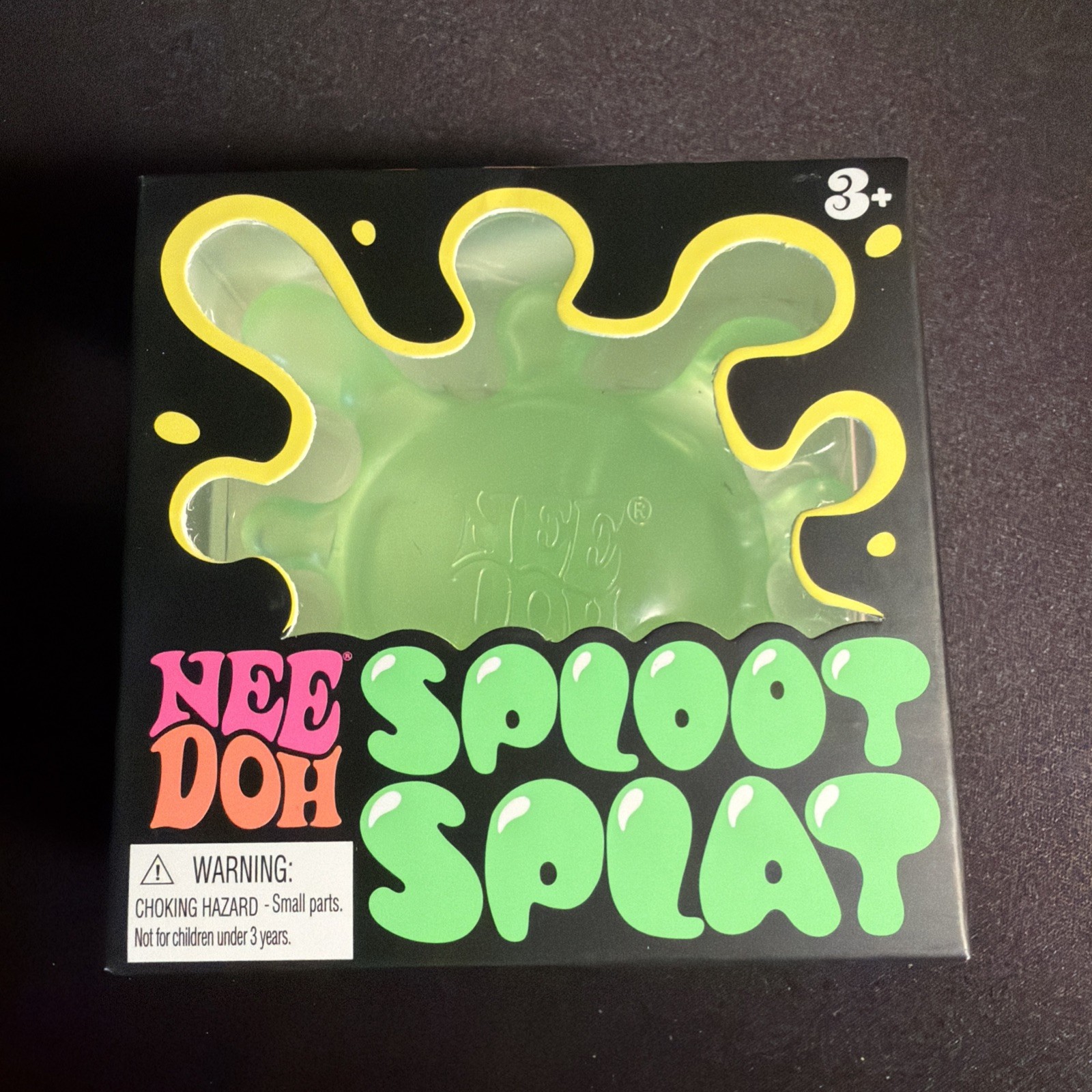 NeeDoh SPLOOT SPLAT GREEN, Nee Doh Splatter Fidget, AUTHENTIC SHIPS NOW!!