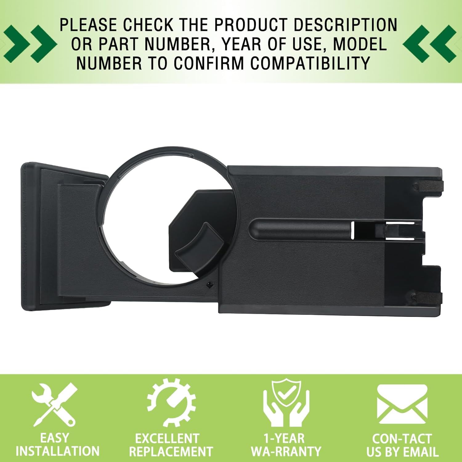 Dash Dashboard Cup Holder Assembly Black Compatible with 2003-2005 Nissan 350Z
