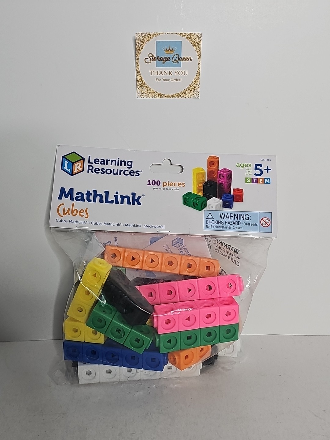 Complete Set of 100 MathLink Cubes – Perfect for Homeschool or Classroom