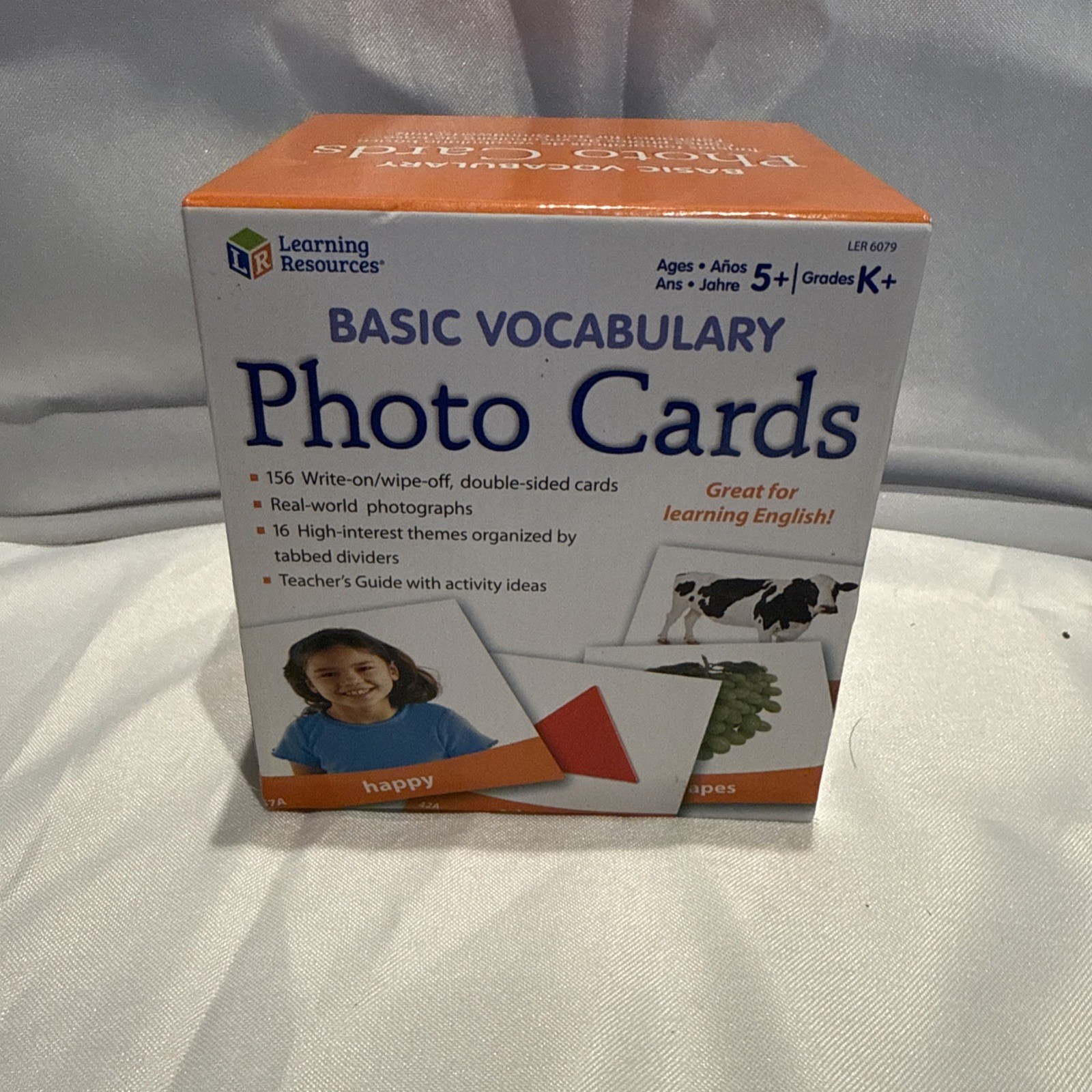 Learning Resources Basic Vocabulary Photo Cards, Set of 156