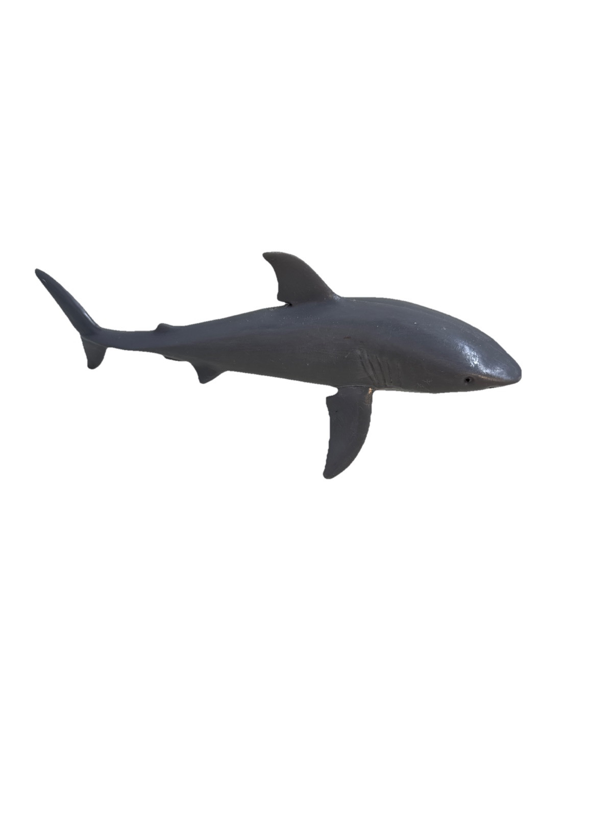 Animal Planet Great White Shark 2019 Blip Toys 7″ Gray White Plastic Toy Used