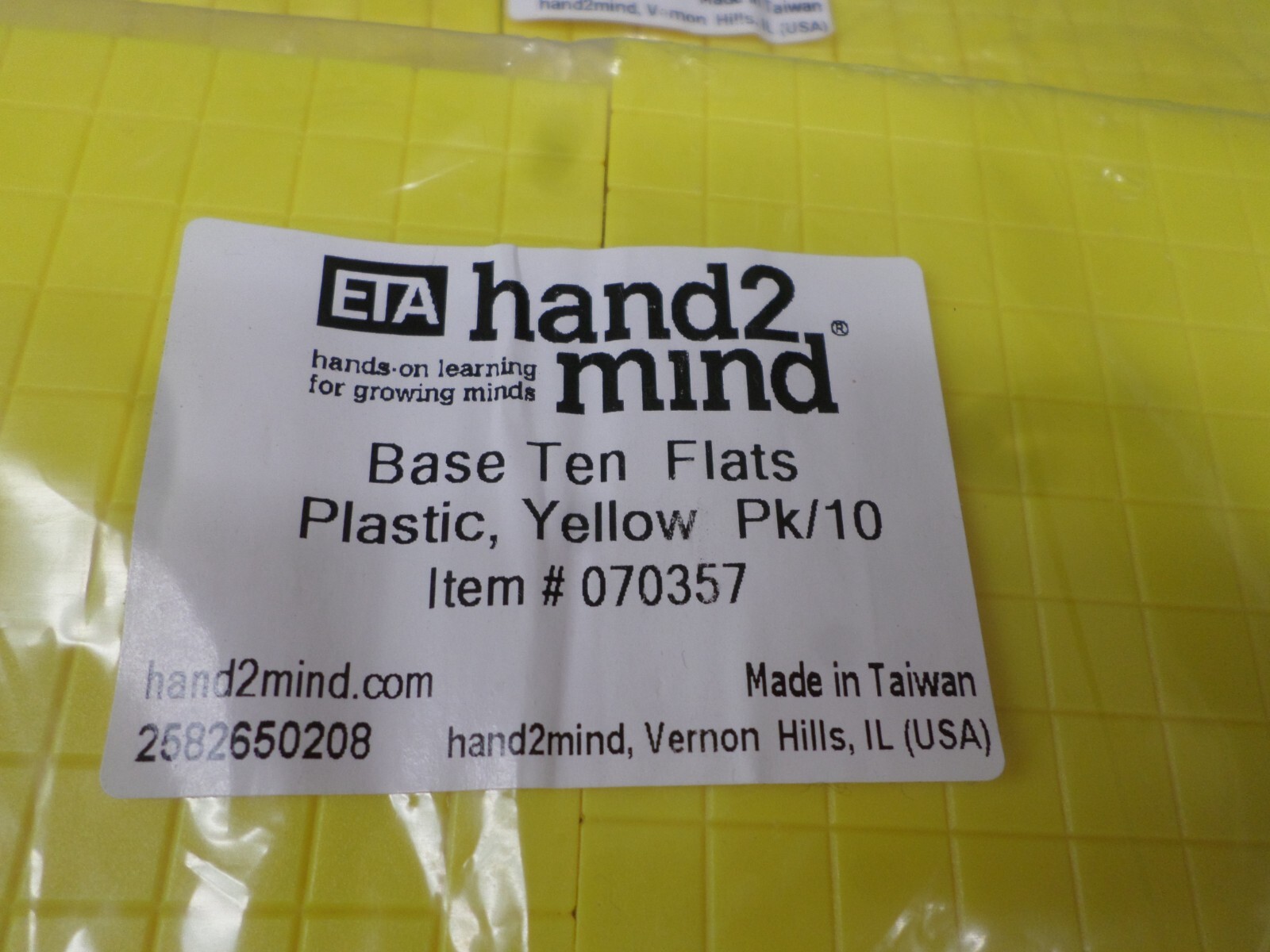 EAI Education Hand 2 Mind Base Ten Blocks Set of 60