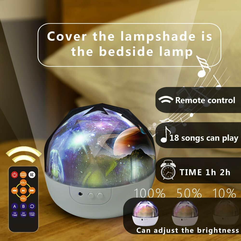 Star Projector Night Light LED Starry Sky Infant Sleep Lamp Home Xmas Gift Kids
