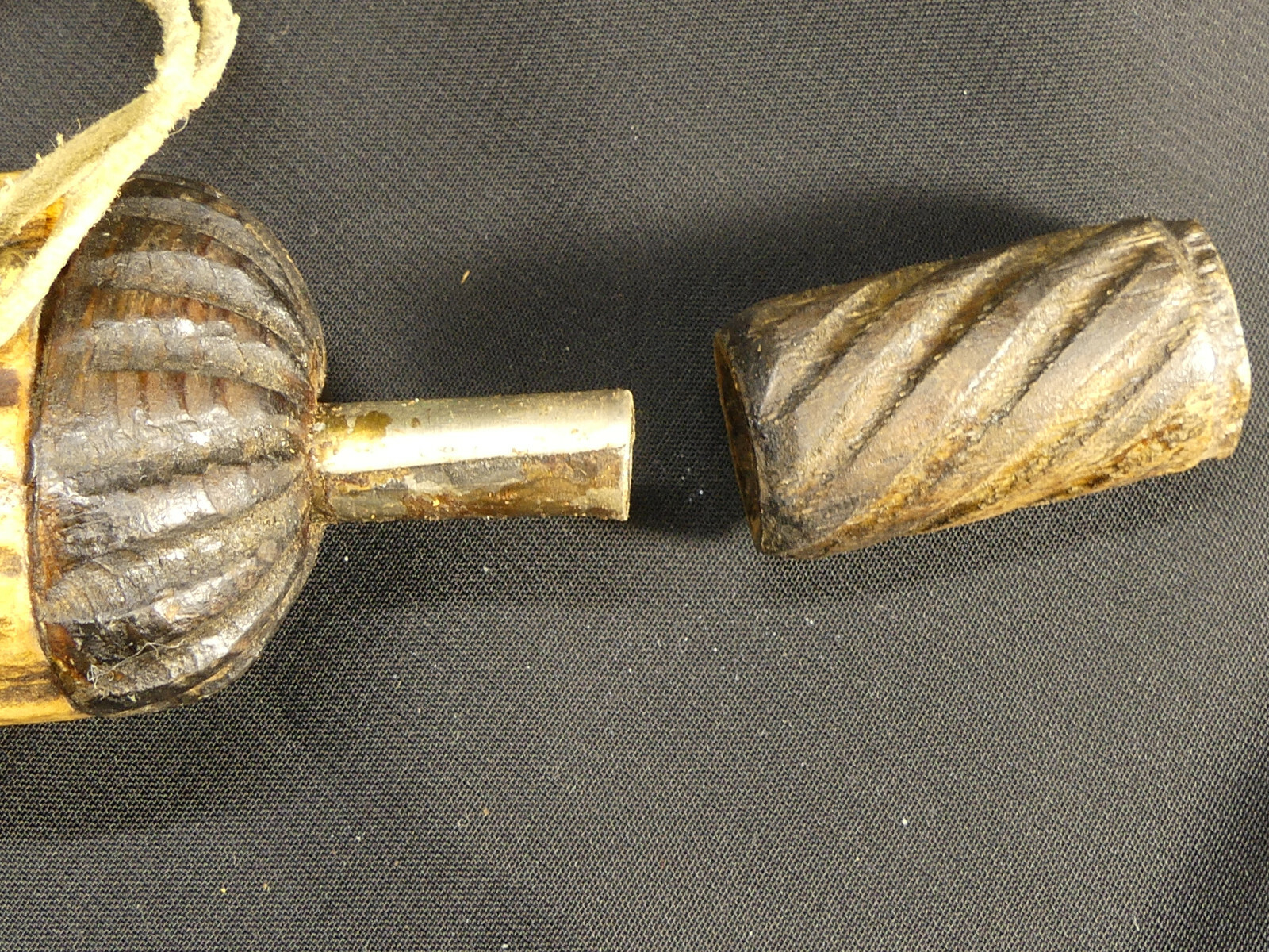 Celestial Moon & Stars Powder Horn. Eyewitness 1866 Massive Leonids Meteor Storm