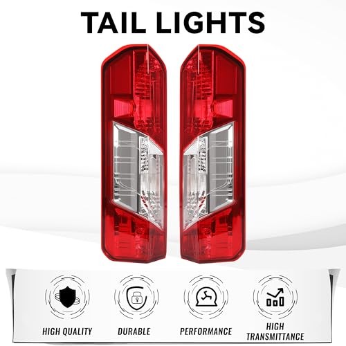 HECASA Pair Tail Light Compatible with 2015-2024 Ford Transit 150 250 350 350HD