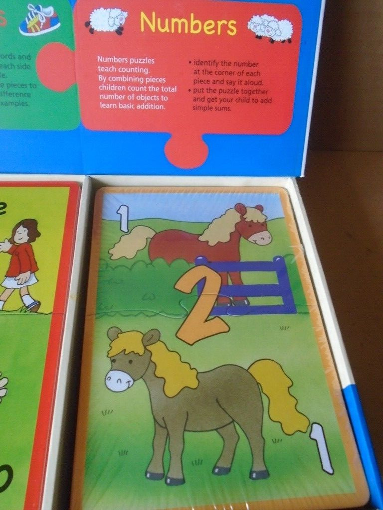Early Learning Puzzle Set (ABC/Opposites/Numbers) by SpiceBox (100% complete)