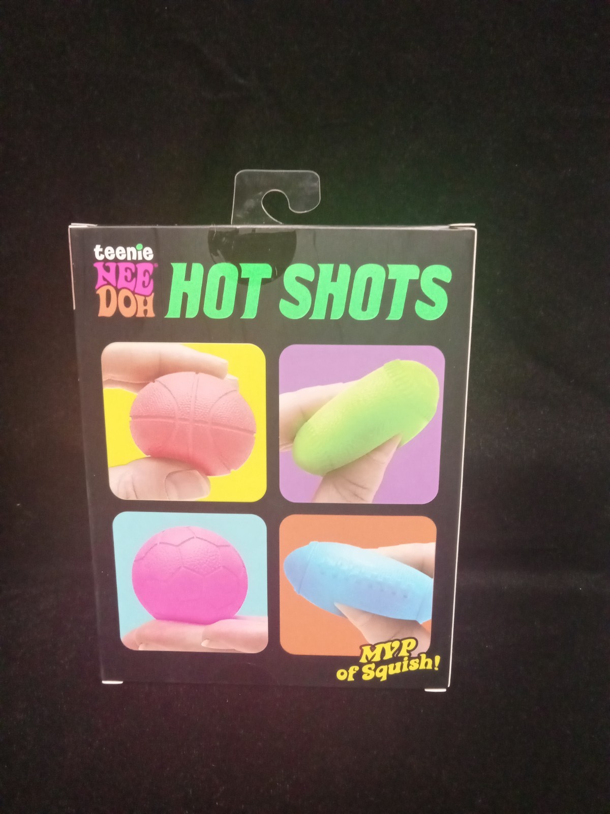 Nee Doh Teenie Hot Shots Squeeze Toy Set Multicolor SwishSquish MVP