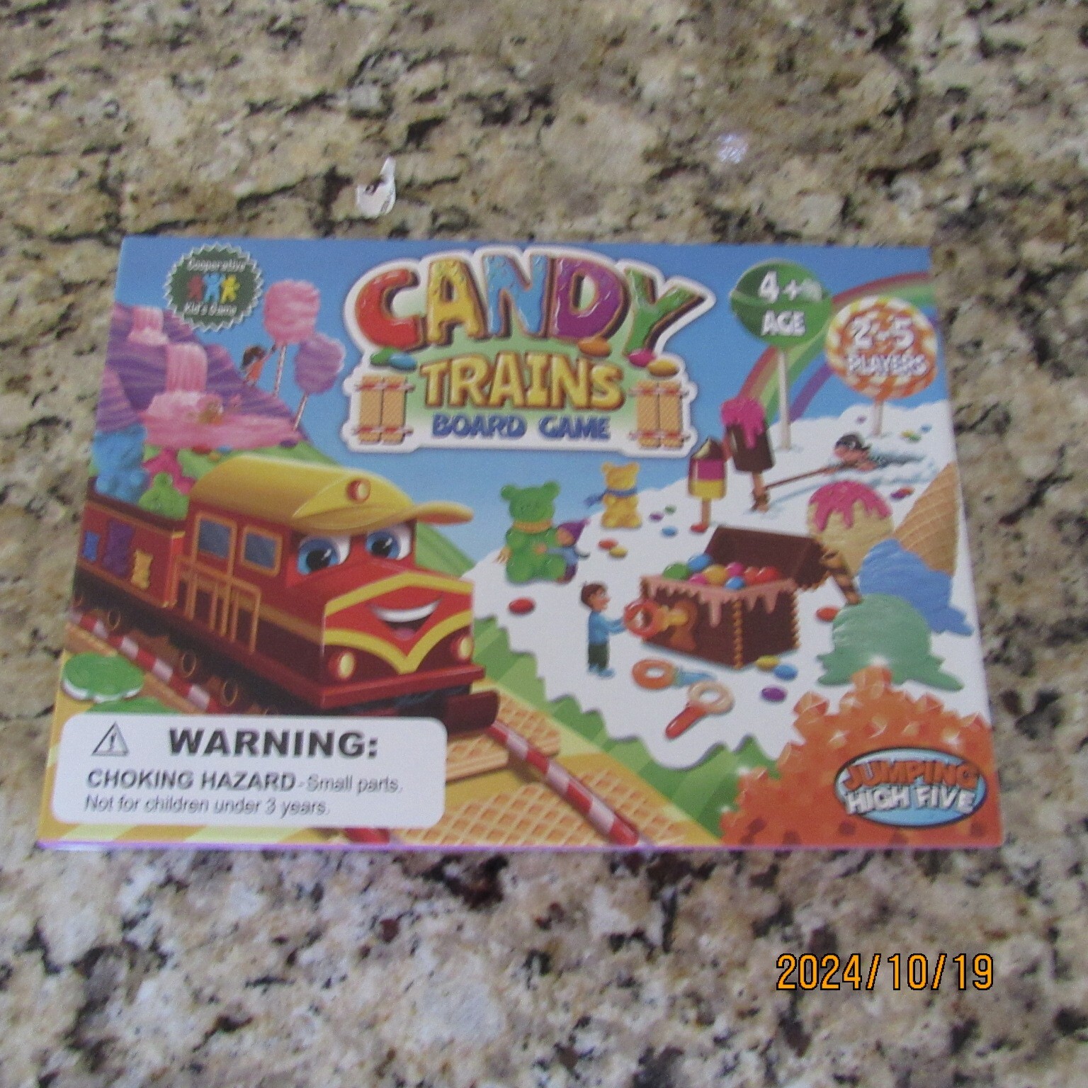 Candy Trains Board Game-Cooperative Kid’s-2022-Jumping High Five-Douglas Beech