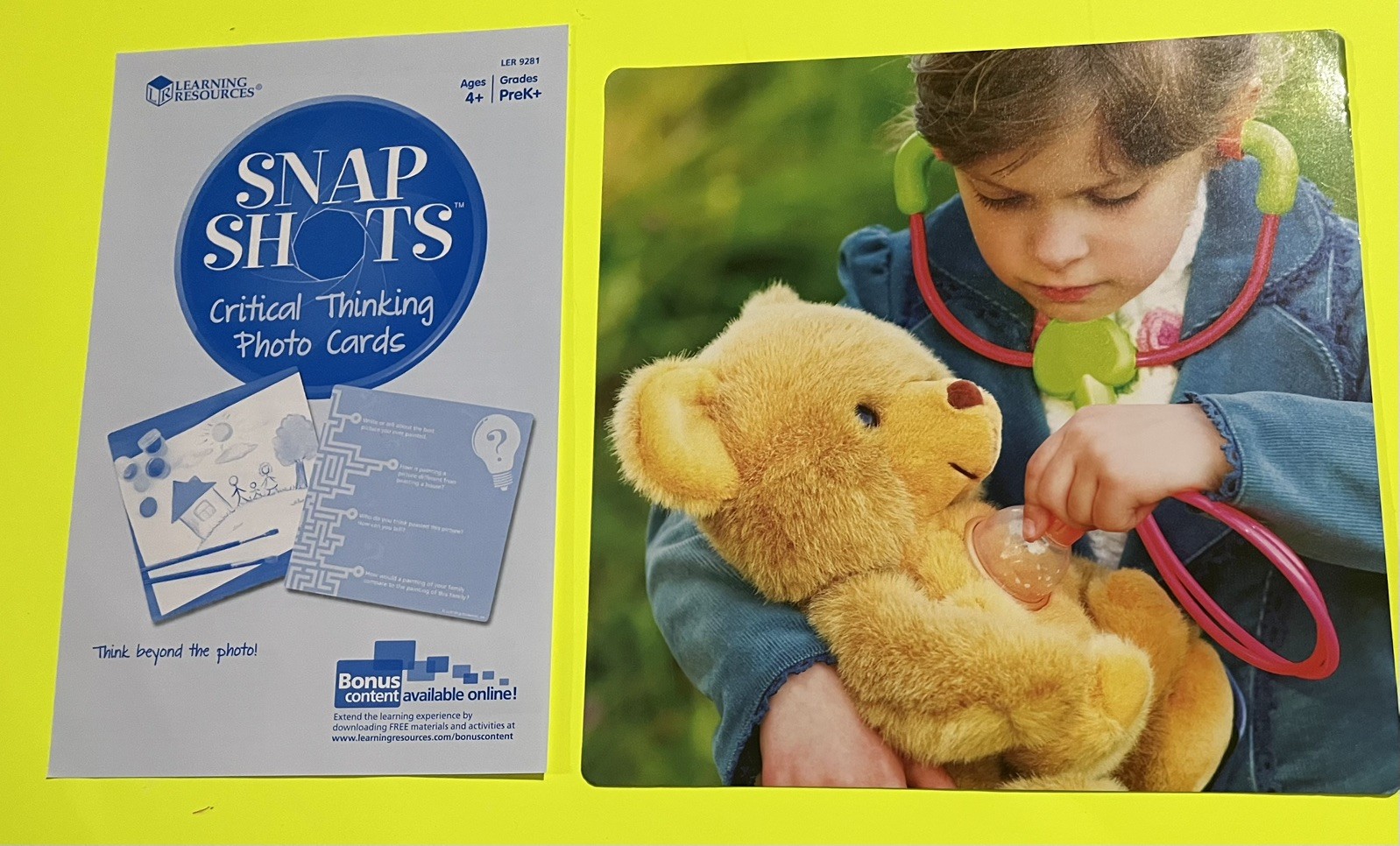 SNAP SHOTS Critical Thinking Photo Cards-PreK Grade 40 Photo Cards, 150 Question