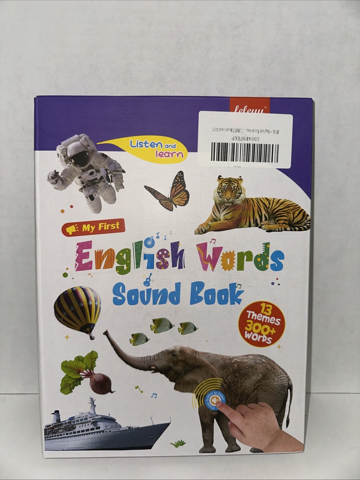 Leleyu English Words Sound Book Interactive Speak & Spell for Kids Ages 3-6