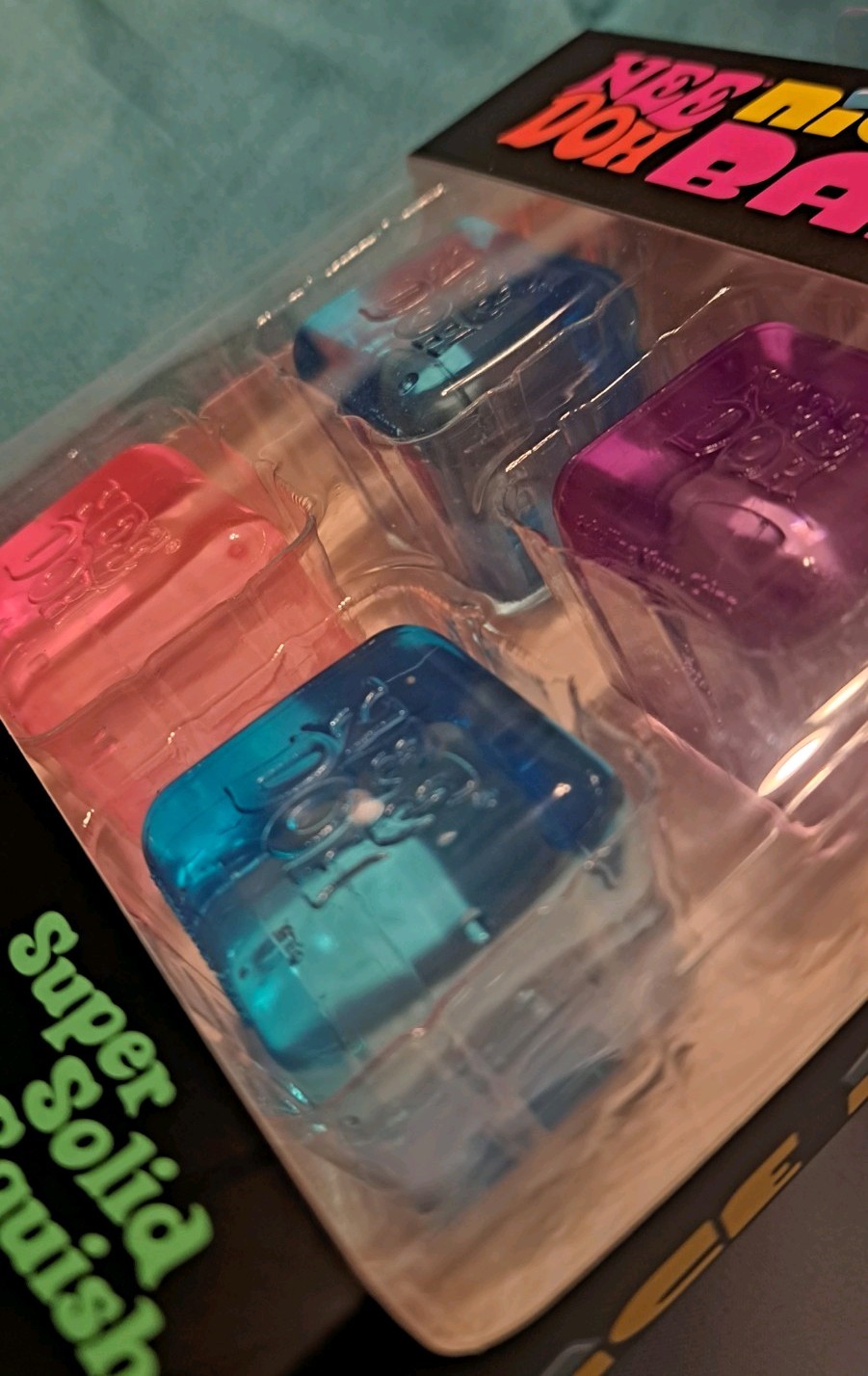 🔥Schylling Needoh Nice Ice Baby (2)) 4 Pack – Mini Super Solid Squishy Cubes 🔥