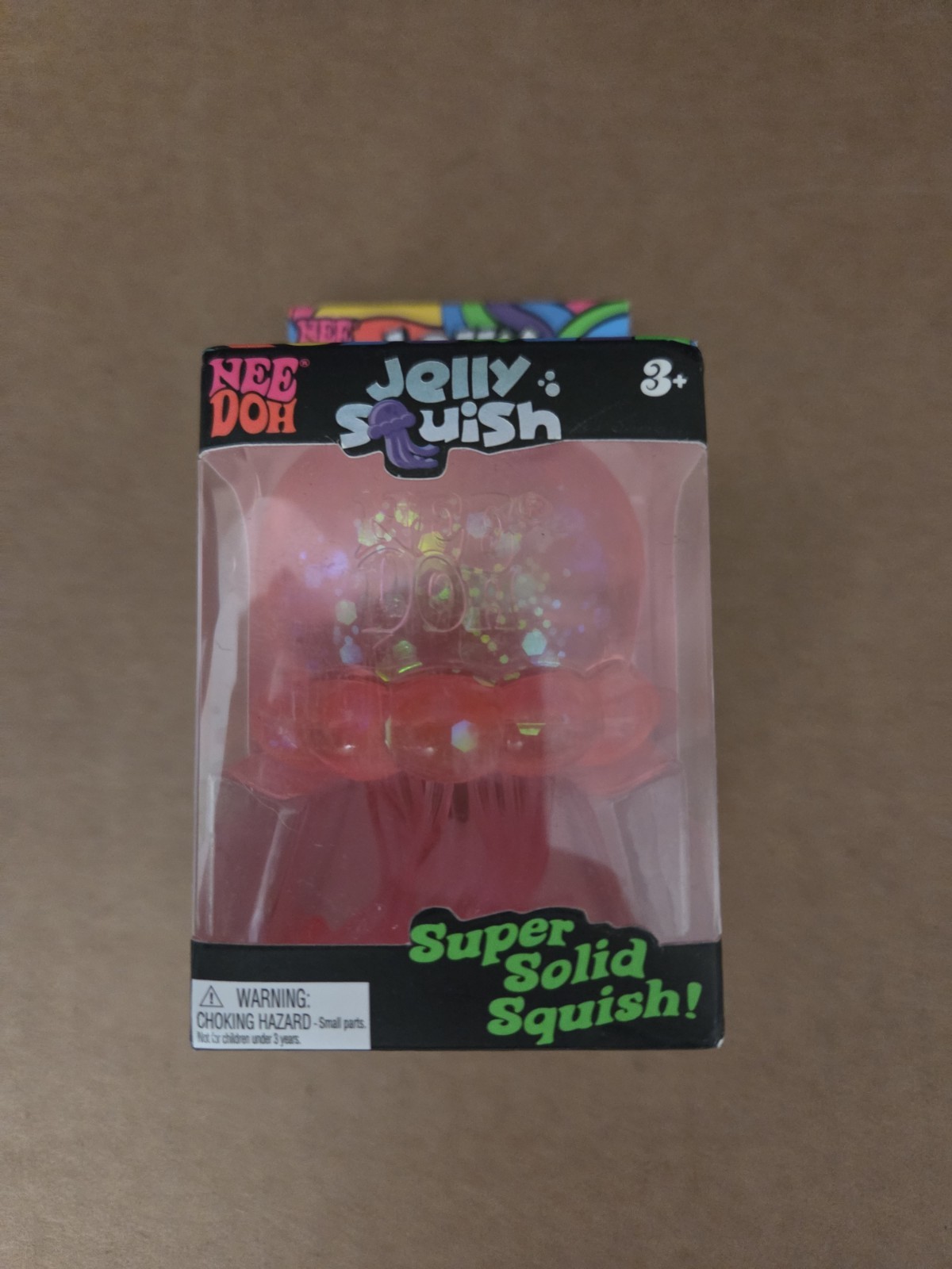 NeeDoh Pink JELLY SQUISH Sparkle Jellyfish Squishy Nee Doh 100% Authentic