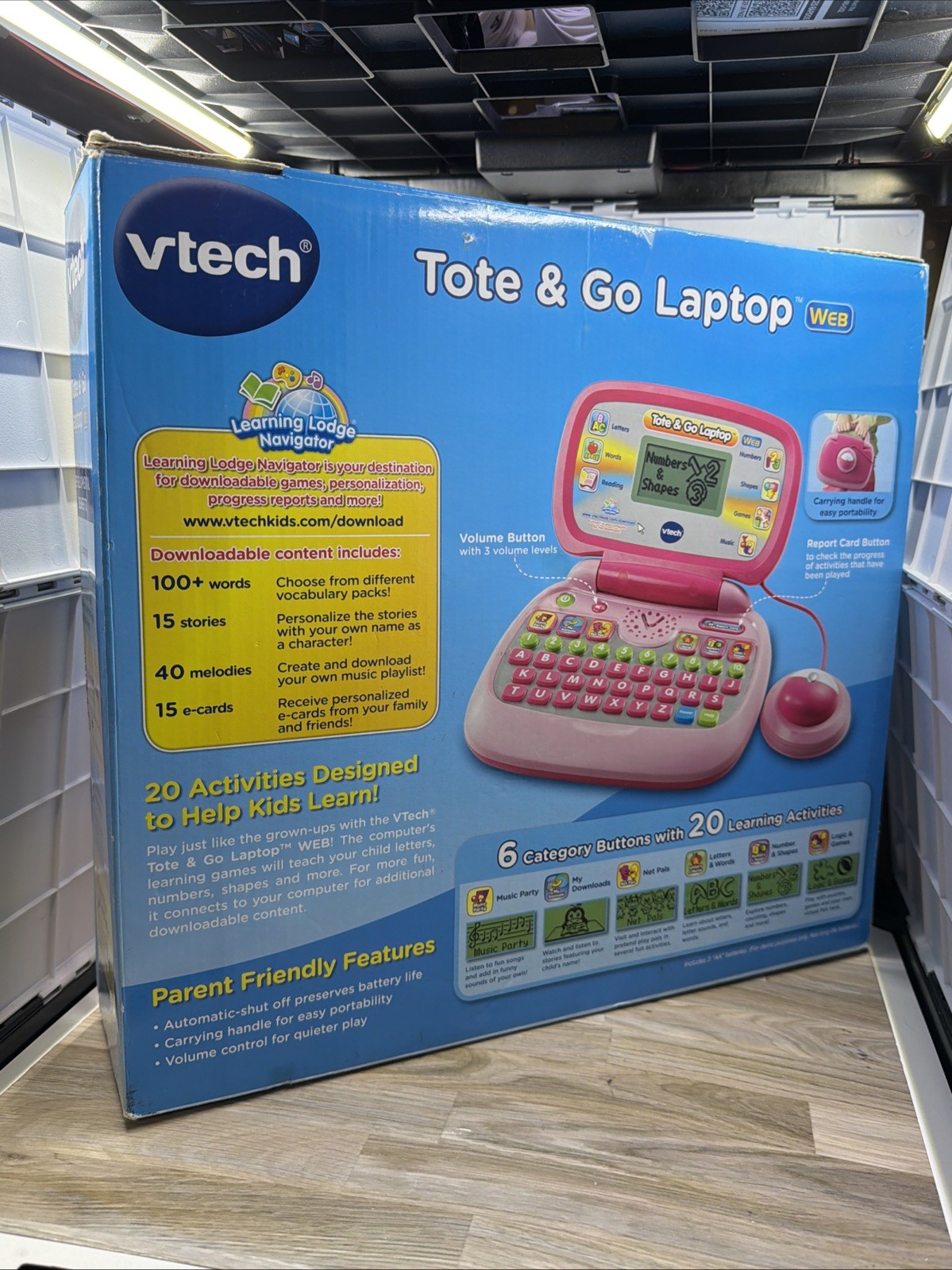 RARE VTECH PINK TOTE &GO LAPTOP EDUCATIONAL COMPUTER TOY WEB CONNECT MUSIC GAMES