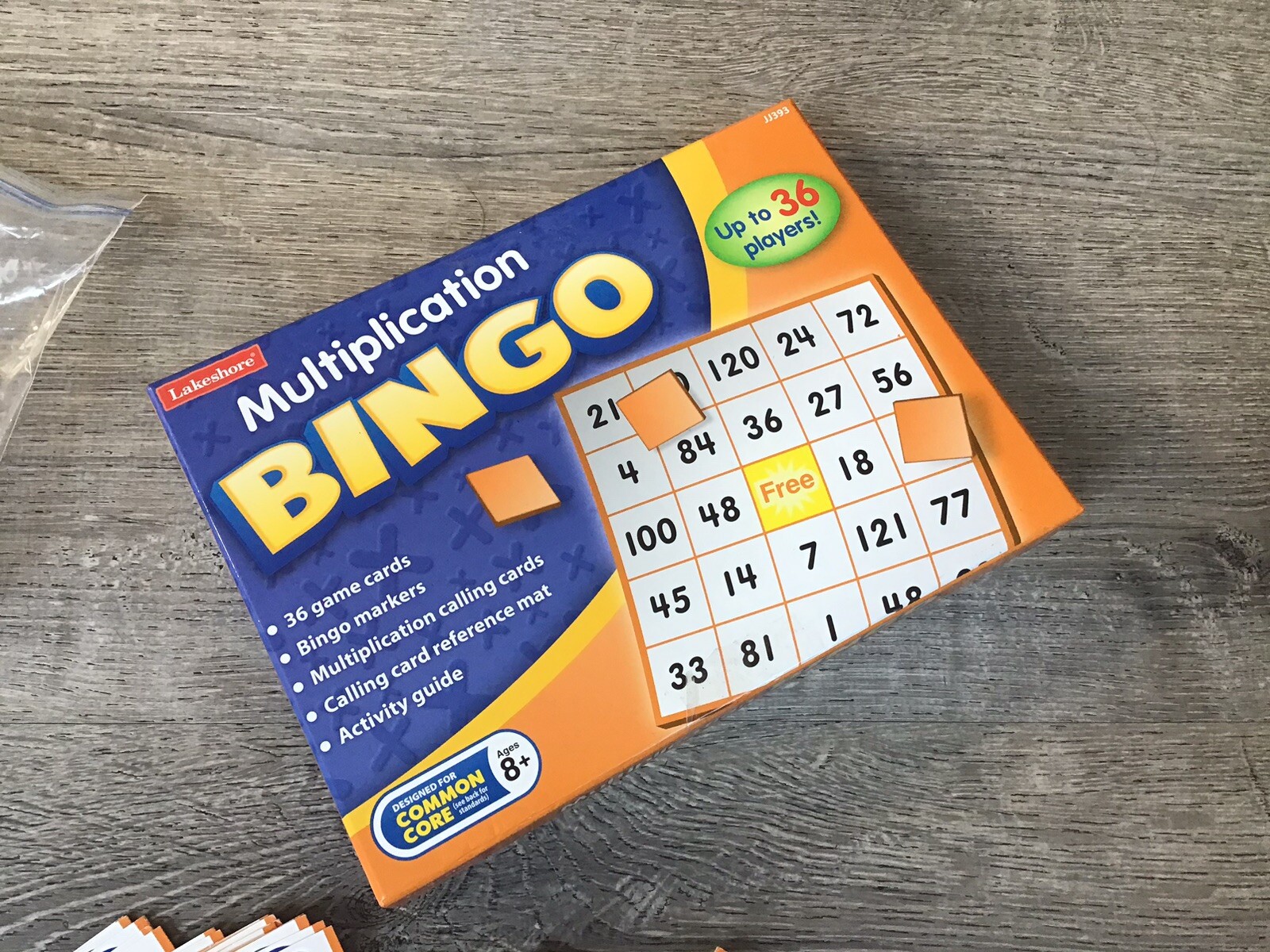 Lakeshore Multiplication Bingo Ages 8+ Up to 36 Players – Lightly used JJ393