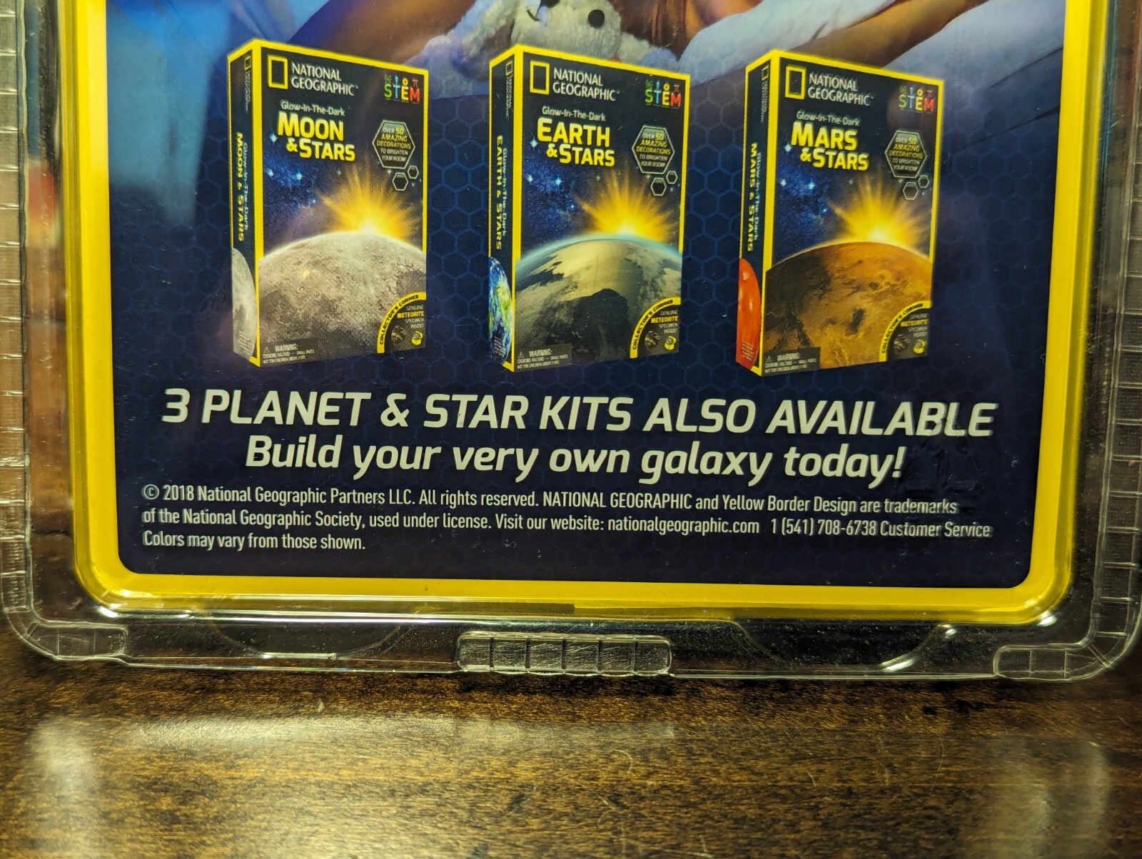 NEW National Geographic STEM Glow-In-The-Dark Stars (25) Mounting Stickers+Guide
