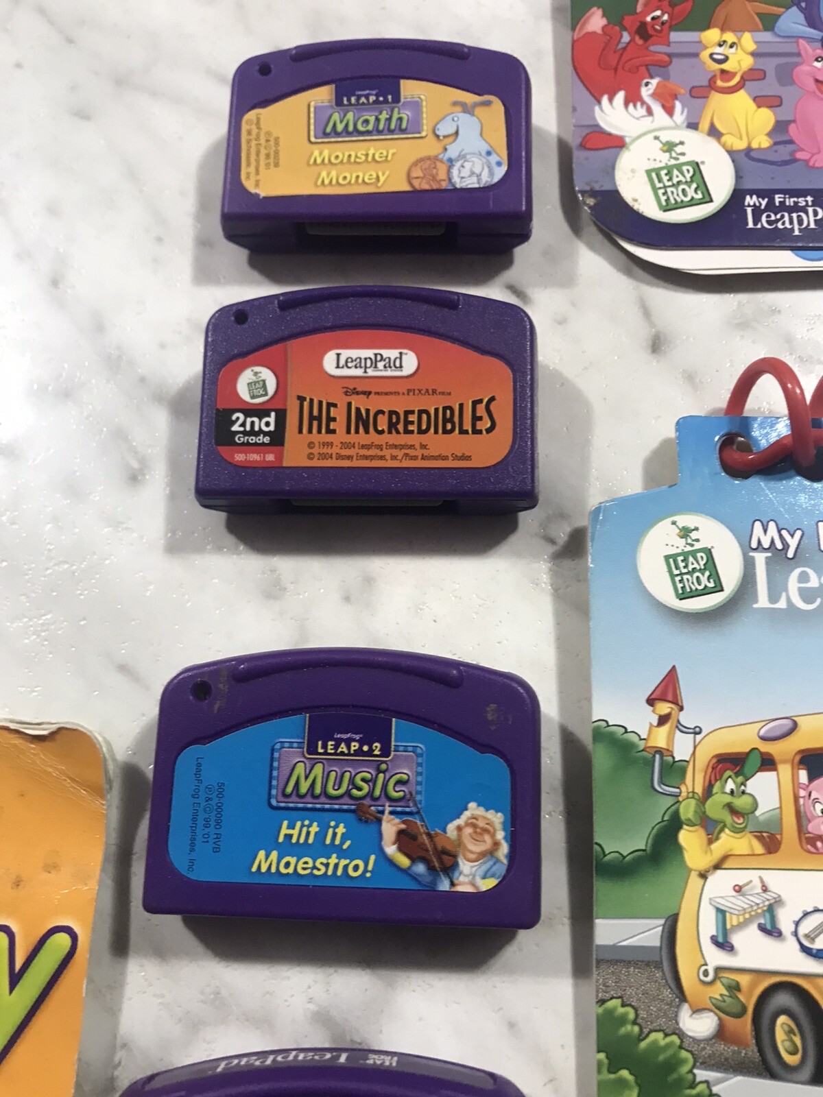 leap pad systems books and cartridges lot ( Read Description )