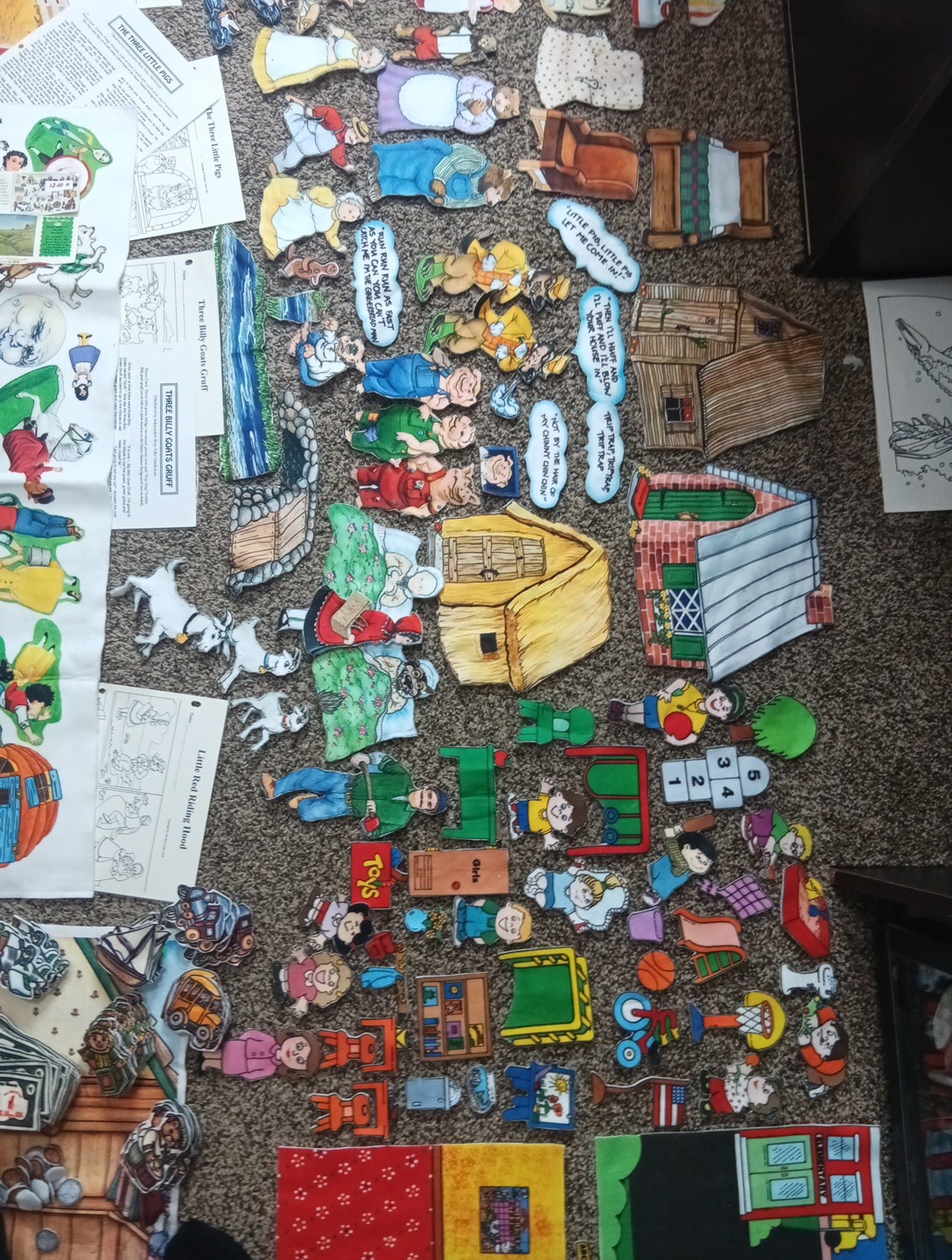The Story Teller Felt Flannel Boards, Many Stories Lot School Princes TD17D