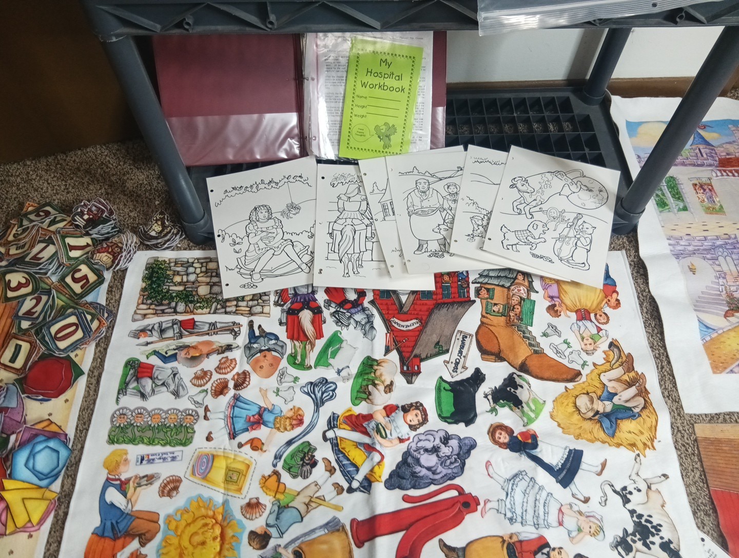 The Story Teller Felt Flannel Boards, Many Stories Lot School Princes TD17D
