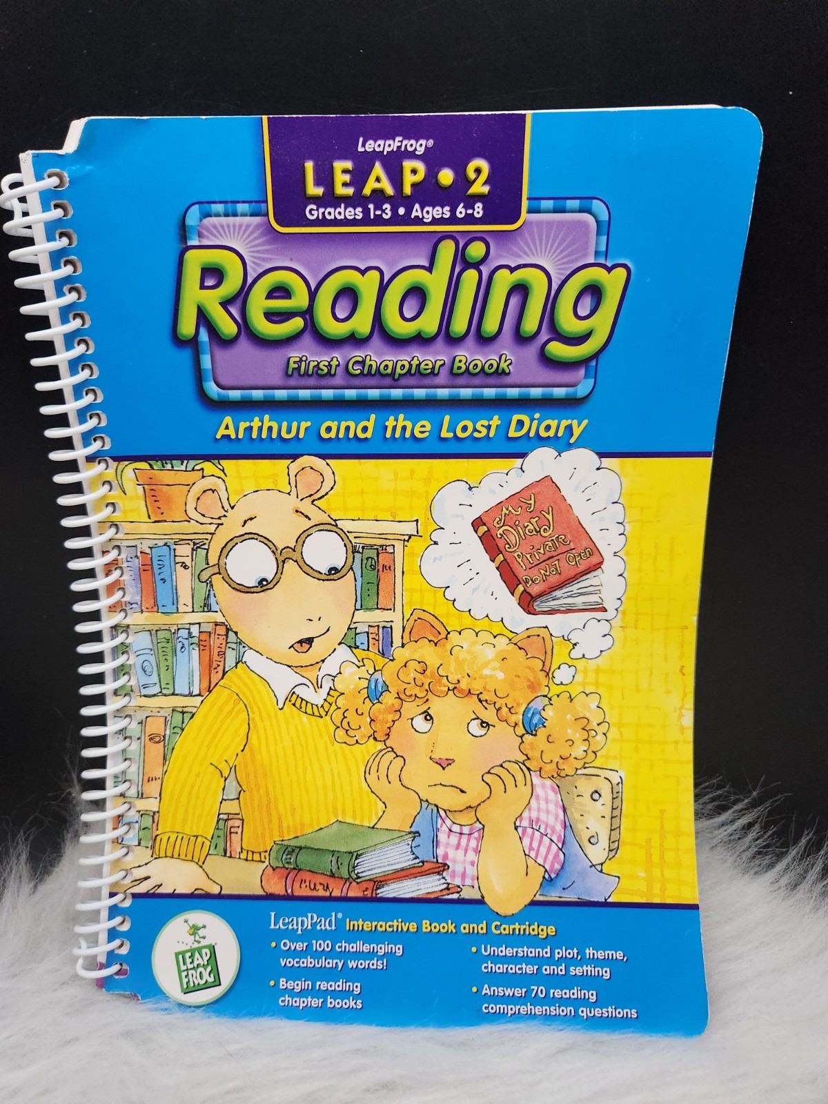 LeapFrog Leap 2 Arthur & the Lost Diary Book only Grades 1-3 Age 6-8