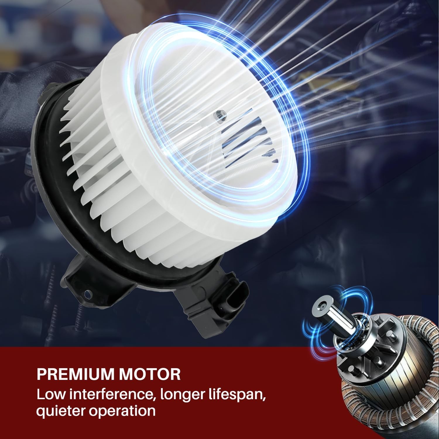 Front 700230 AC Heater Blower Motor Fan Fit for Scion XB 2008-2015, TC 2011-2…