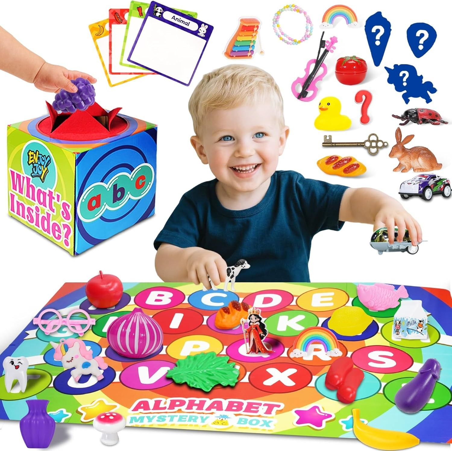 Mystery Box 58PCS Speech Therapy Alphabet Montessori Sensory Toy 3-6