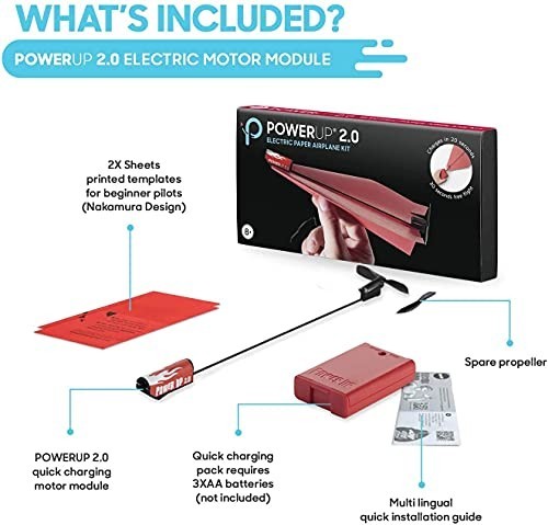 STEM Education Kit with Motorized Conversion Module & Paper Airplane Book – Fun