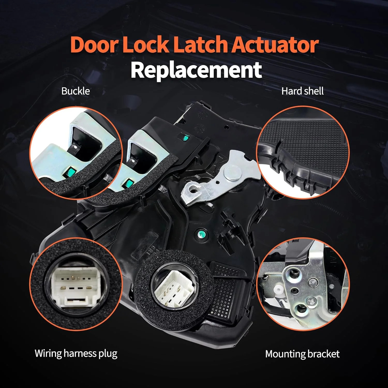 HiSport Door Lock Latch Actuator Assembly Front Right Side Replacemnet for Toyot