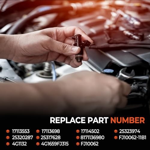 Set of 8 Fuel Injectors Compatible with 2001-2007 Chevy Silverado Suburban